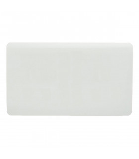 Artistic Modern Double Blanking Plate Gloss White Finish-1