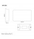 Artistic Modern Double Blanking Plate Gloss White Finish-2