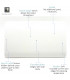 Artistic Modern Double Blanking Plate Gloss White Finish-3