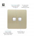 Artistic Modern Twin RJ11 Telephone Champagne Gold Finish-3