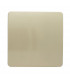 Artistic Modern 1 Gang Blanking Plate Champagne Gold Finish-1