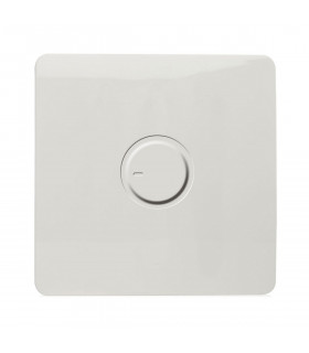* Artistic Modern 1 Gang 1 Way Dimmer Switch 200W (NOT LED) Gloss White Finish-1