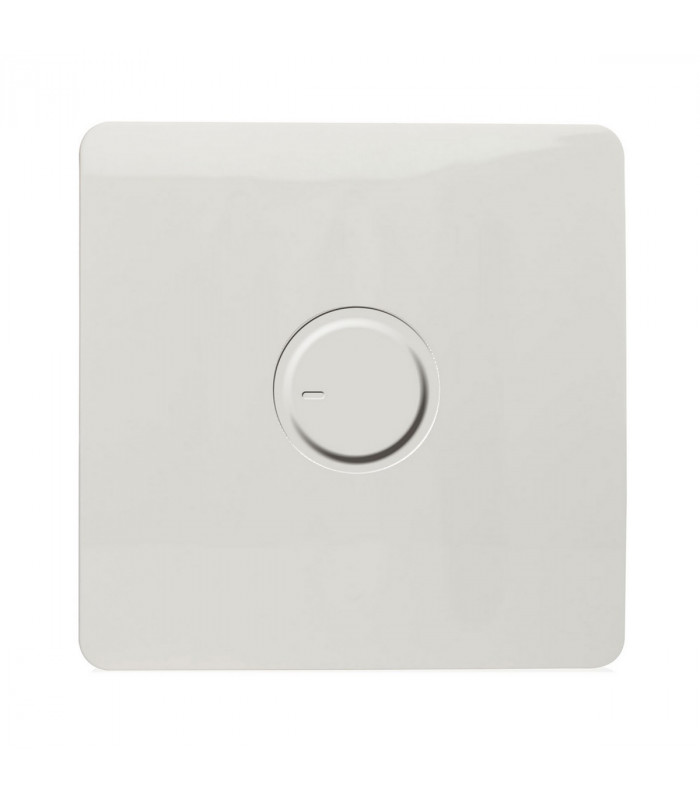 * Artistic Modern 1 Gang 1 Way Dimmer Switch 200W (NOT LED) Gloss White Finish-1