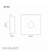 * Artistic Modern 1 Gang 1 Way Dimmer Switch 200W (NOT LED) Gloss White Finish-2