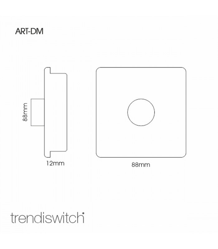 * Artistic Modern 1 Gang 1 Way Dimmer Switch 200W (NOT LED) Gloss White Finish-2