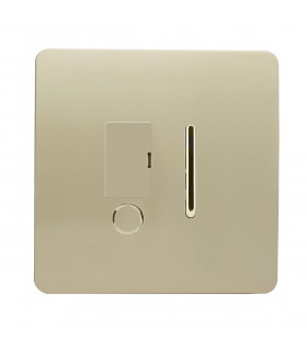 Artistic Modern Switch Fused Spur 13A With Flex Outlet Champagne Gold Finish-1