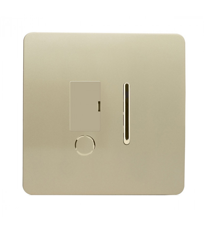Artistic Modern Switch Fused Spur 13A With Flex Outlet Champagne Gold Finish-1