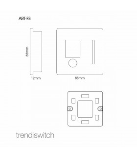 Artistic Modern Switch Fused Spur 13A With Flex Outlet Champagne Gold Finish-2