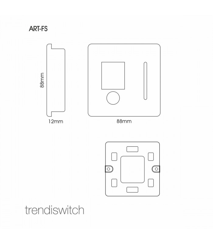 Artistic Modern Switch Fused Spur 13A With Flex Outlet Champagne Gold Finish-2