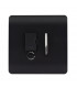 Artistic Modern Switch Fused Spur 13A With Flex Outlet Matt Black Finish-1