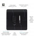 Artistic Modern Switch Fused Spur 13A With Flex Outlet Matt Black Finish-3