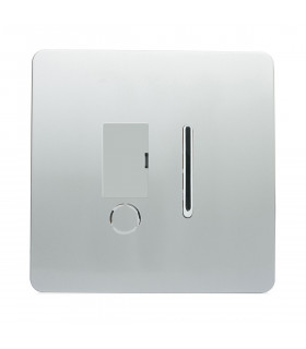 Artistic Modern Switch Fused Spur 13A With Flex Outlet Silver Finish-1