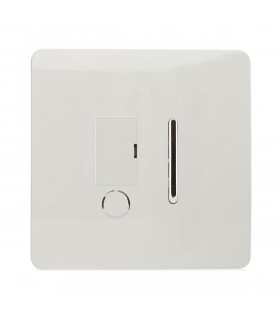 Artistic Modern Switch Fused Spur 13A With Flex Outlet Gloss White Finish-1