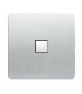 Artistic Modern Single PC Ethernet Cat 5 & 6 Data Outlet Silver Finish-1