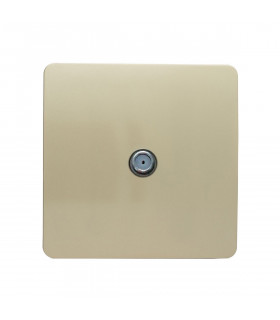 Artistic Modern F-Type Satellite 1 Gang Champagne Gold Finish-1