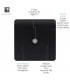Artistic Modern F-Type Satellite 1 Gang Matt Black Finish-3
