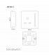 Artistic Modern 1 Gang 13Amp Switched Socket Gloss Black Finish-2