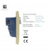 Artistic Modern 1 Gang 13Amp Switched Socket WIth 2 x USB Ports Champagne Gold Finish-4