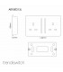 Artistic Modern 2 Gang 13Amp Long Switched Double Socket Gloss White Finish-2