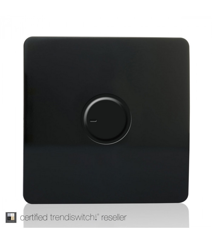 Artistic Modern 1 Gang Fan Speed Controller Gloss Black Finish-3