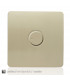 Artistic Modern 1 Gang Fan Speed Controller Champagne Gold Finish-3