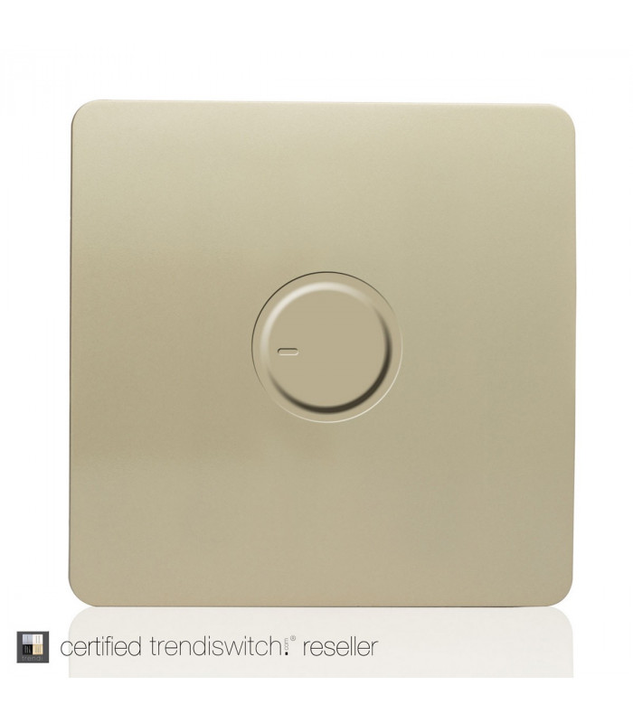 Artistic Modern 1 Gang Fan Speed Controller Champagne Gold Finish-3