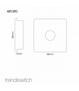 Artistic Modern 1 Gang Fan Speed Controller Silver Finish-2