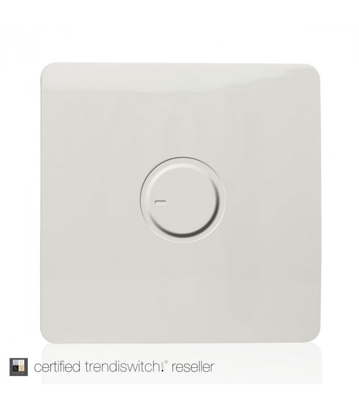 Artistic Modern 1 Gang Fan Speed Controller Gloss White Finish-3