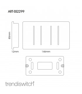 Artistic Modern 4 Gang (2x2 Way 2xIntermediate) 10 Amp Rocker Gloss White Finish-2
