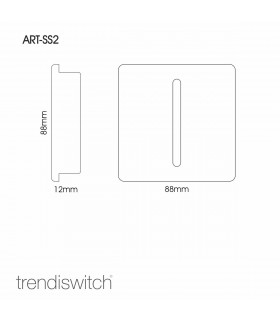 Artistic Modern 1 Gang 2 Way 10 Amp Rocker Champagne Gold Finish-2
