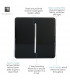 Artistic Modern 1 Gang 2 Way 10 Amp Rocker Matt Black Finish-3