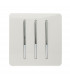 Artistic Modern 3 Gang 2 Way 10 Amp Rocker Gloss White Finish-1