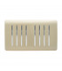 Artistic Modern 8 Gang 2 Way 10 Amp Rocker Twin Plate Champagne Gold Finish-1