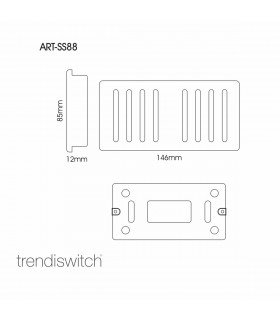 Artistic Modern 8 Gang 2 Way 10 Amp Rocker Twin Plate Silver Finish-2