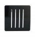 Artistic Modern 4 Gang 2 Way 10 Amp Rocker Gloss Black Finish-1