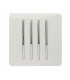 Artistic Modern 4 Gang 2 Way 10 Amp Rocker Gloss White Finish-1