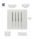 Artistic Modern 4 Gang 2 Way 10 Amp Rocker Gloss White Finish-3