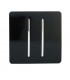 Artistic Modern 2 Gang Intermediate 10 Amp Rocker Gloss Black Finish-1
