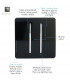 Artistic Modern 2 Gang Intermediate 10 Amp Rocker Gloss Black Finish-3