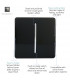 Artistic Modern 1 Gang Retractive Home Auto.Switch Gloss Black Finish-3