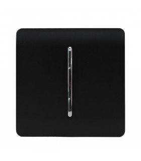 Artistic Modern 1 Gang Retractive Home Auto.Switch Matt Black Finish-1