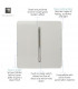 Artistic Modern 1 Gang Retractive Home Auto.Switch Gloss White Finish-3