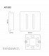 Artistic Modern 2 Gang Retractive Home Auto.Switch Champagne Gold Finish-2