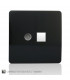 Artistic Modern TV Co-Axial & RJ11 Telephone Gloss Black Finish-3