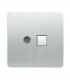 Artistic Modern TV Co-Axial & RJ11 Telephone Silver Finish-1
