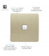 Artistic Modern 1 Gang RJ11 Telephone Champagne Gold Finish-3