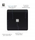 Artistic Modern 1 Gang RJ11 Telephone Matt Black Finish-3