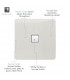 Artistic Modern 1 Gang RJ11 Telephone Gloss White Finish-3