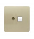 Artistic Modern TV Co-Axial & PC Ethernet  Champagne Gold Finish-1