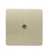 Artistic Modern TV Co-Axial 1 Gang Champagne Gold Finish-1